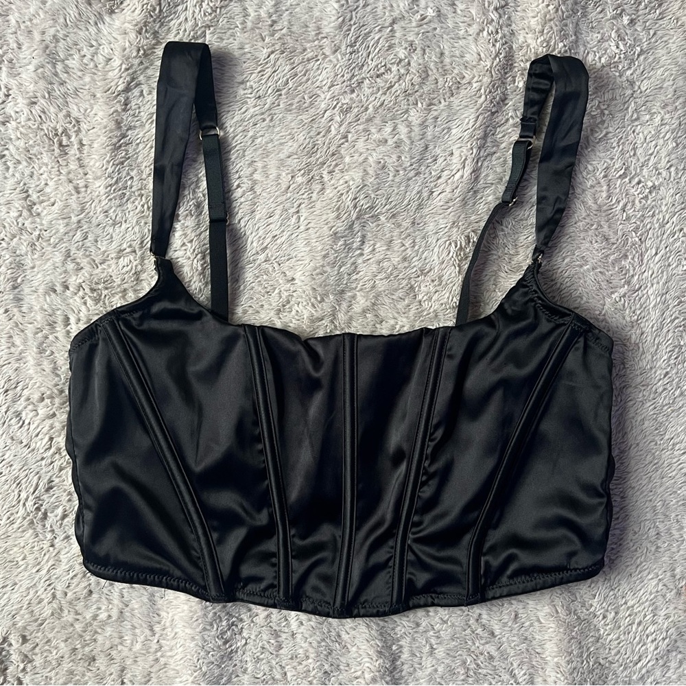 Altar’d State Mini Black Corset Top